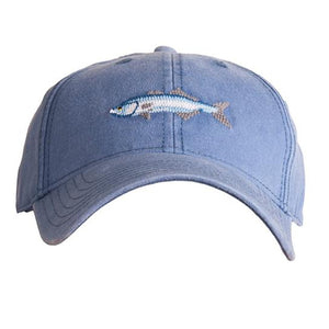 Adult Bluefish On Slate Blue Baseball Hat
