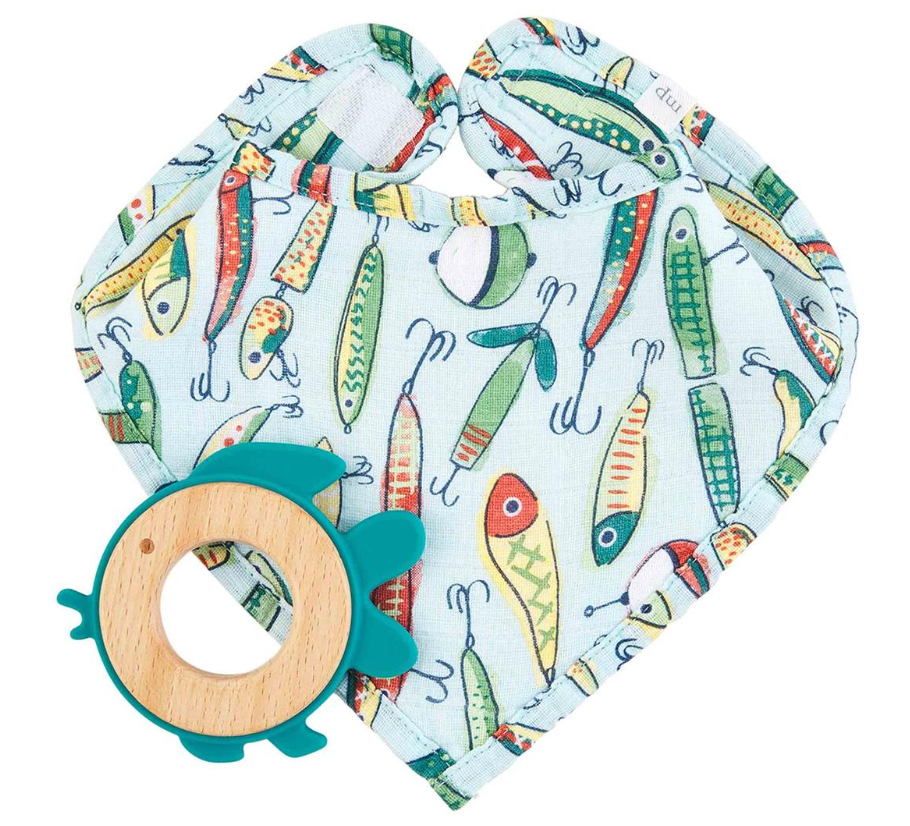 Fishing Teether Bib Set