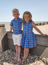 Load image into Gallery viewer, Flamingo Pleated Dress
