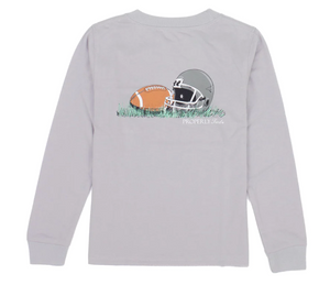 Football Long Sleeve Tee - Ice Grey