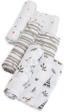 Load image into Gallery viewer, Muslin Swaddle 3 Pack - Forest Friends
