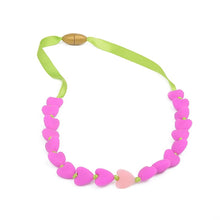 Load image into Gallery viewer, Juniorbeads Spring Heart Teething Necklace - Assorted
