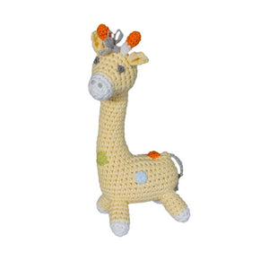 "6 Giraffe Hand Crochet Rattle