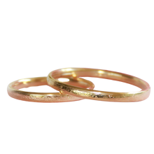 Load image into Gallery viewer, Gold Finish Engraved Bangle Bracelet
