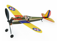 Load image into Gallery viewer, Green Boeing P-26 Rubber Band Airplane
