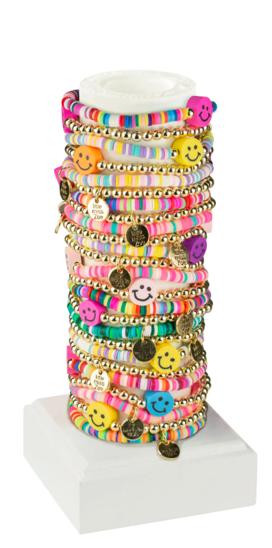 Pura Vida Enamel Happy Face Bracelet 001-431-02952 Monroe | Carroll / Ochs  Jewelers | Monroe, MI