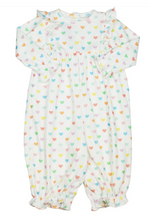 Load image into Gallery viewer, Harper Long Bubble - Rainbow Hearts
