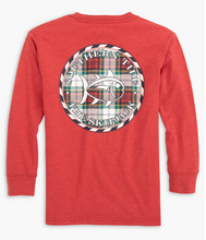 Load image into Gallery viewer, Heather Charleston Red Skipjack Medallion Tee Shirt
