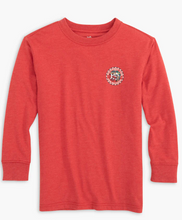 Load image into Gallery viewer, Heather Charleston Red Skipjack Medallion Tee Shirt
