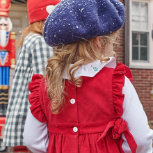 Load image into Gallery viewer, Missy Pima Blouse With Christmas Tree Embroidery
