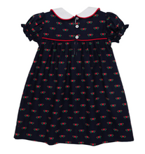 Load image into Gallery viewer, Holly Flannel Day Dress - A Kind Heart/Richmond Red
