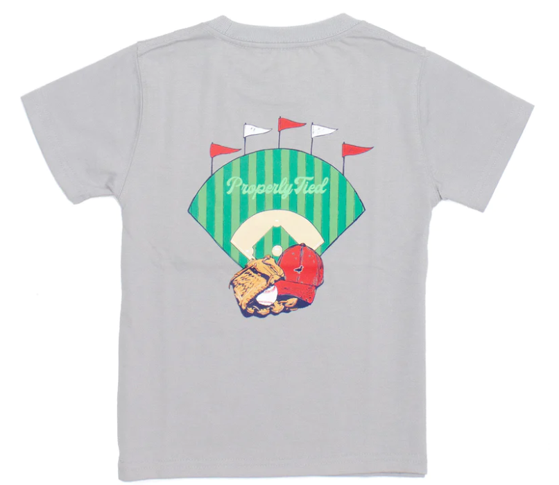 Home Run Short Sleeve Tee - Ice Grey