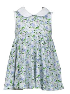 Hydrangea Pima Twirl Dress