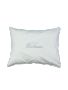 Blue Train Pillow Case With Satin Insert