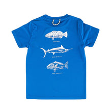 Load image into Gallery viewer, Fish Legends Blue Performance Tee
