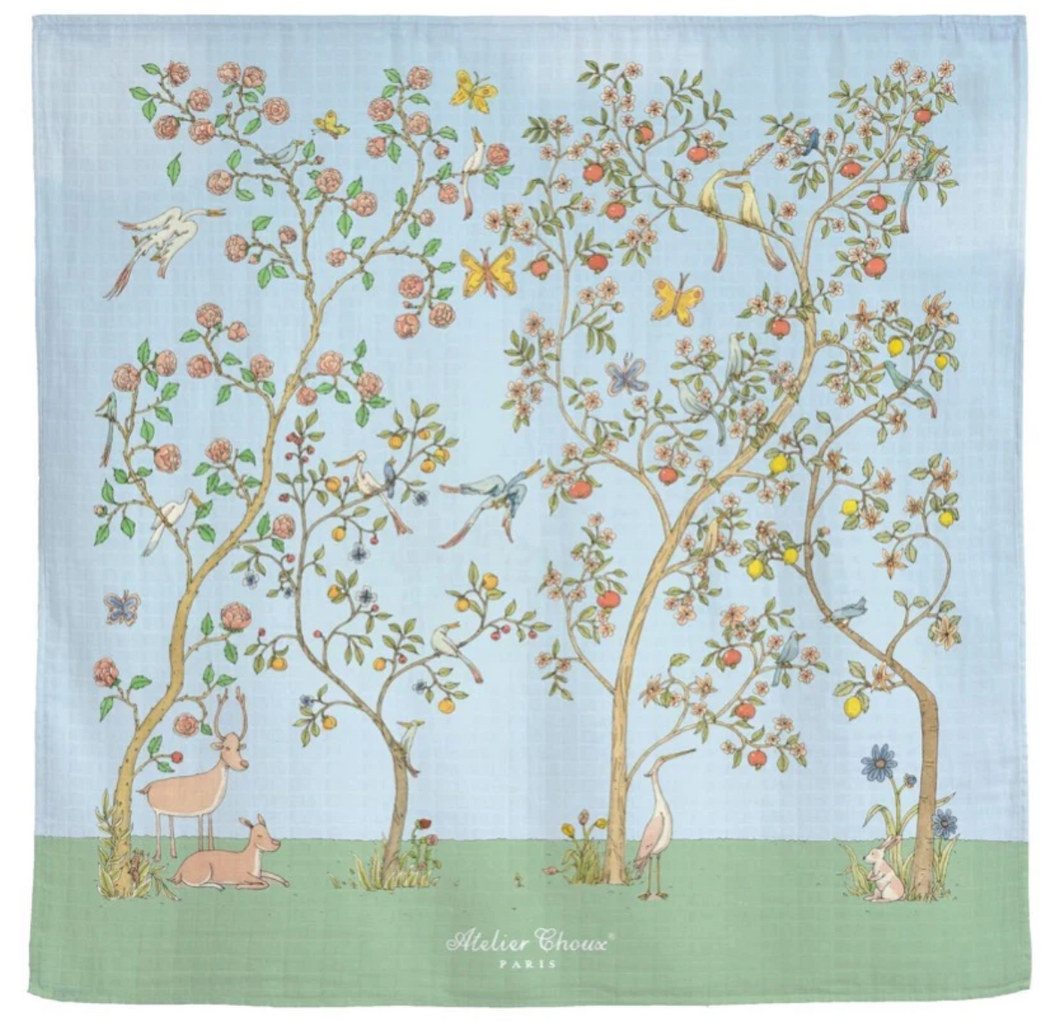 In Bloom Swaddle - Blue