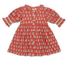 Load image into Gallery viewer, Ivy Dress - Red Block Print
