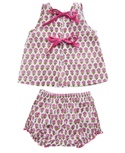 Load image into Gallery viewer, Jaipur 2 Piece Set - Pink Floral Block Print
