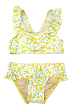 Load image into Gallery viewer, Jane Lemon Print Two Piece Swimsuit
