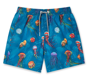 Blue Jellyfish Kids Swim Shorts