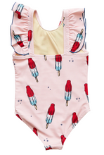 Load image into Gallery viewer, Strawberry Cream Rocket Pop Katniss Swimsuit
