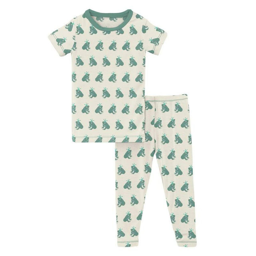 Natural Frog Prince Short Sleeve Pajama Set