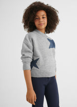 Load image into Gallery viewer, Grey Sweater With Blue Star
