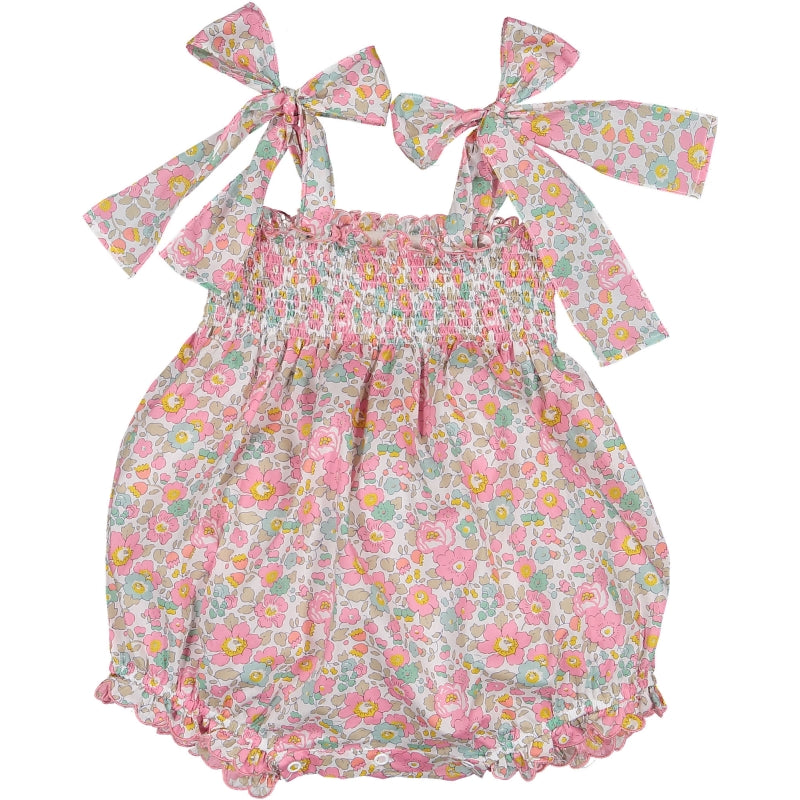 Liberty Pink Betsy Frilly Romper