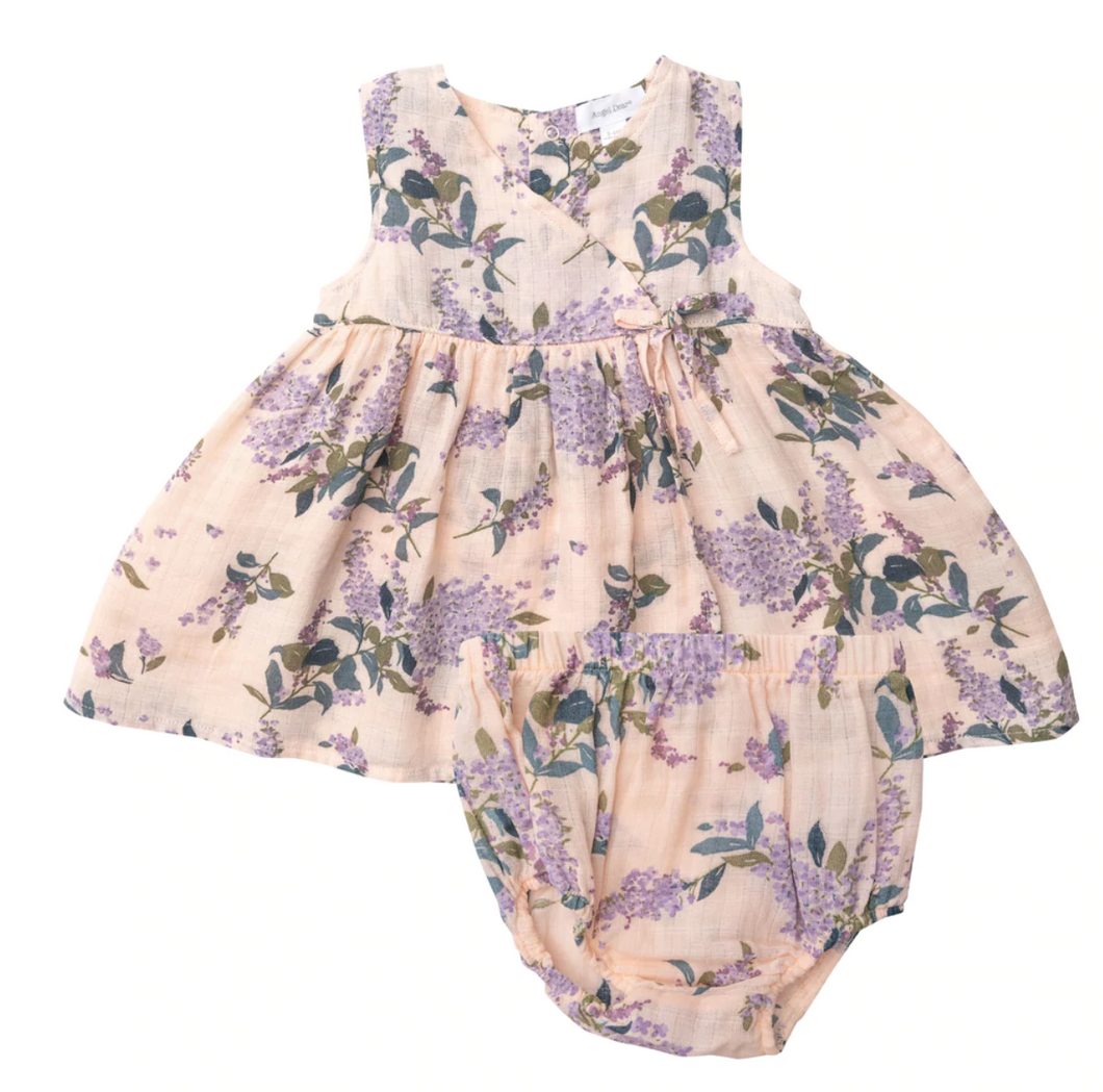 Lilacs Kimono Dress And Bloomer