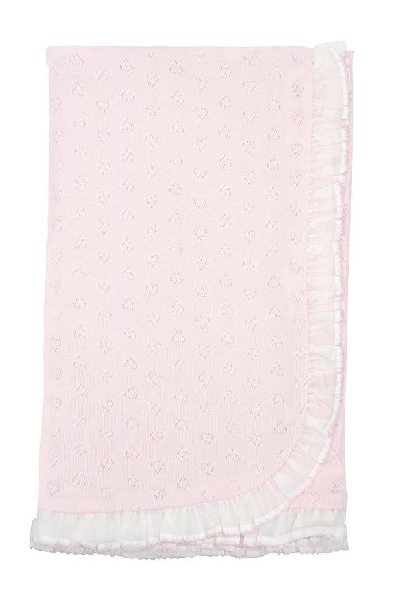 Little Hearts Blanket - Pink