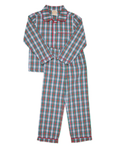 Load image into Gallery viewer, Locks Little Man Set - Prestonwood Plaid/Richmond Red
