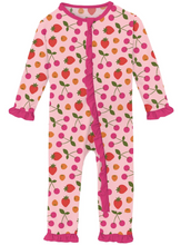 Load image into Gallery viewer, Lotus Berries Muffin Ruffle Coverall With Zipper
