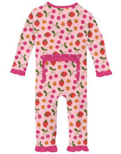 Load image into Gallery viewer, Lotus Berries Muffin Ruffle Coverall With Zipper
