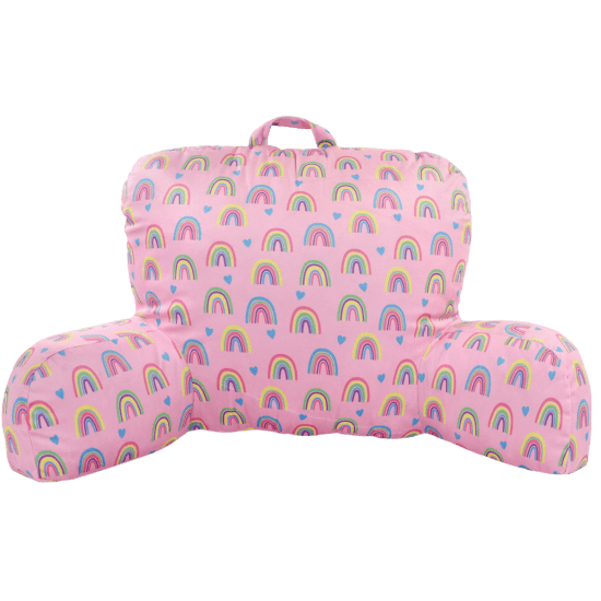 Rainbow Hearts Lounge Pillow
