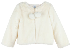 Ivory Cozy Fur Jacket