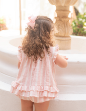 Load image into Gallery viewer, Madison Bloomer Set - Pink Stripe Gauze
