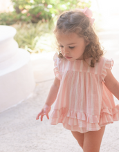 Load image into Gallery viewer, Madison Bloomer Set - Pink Stripe Gauze
