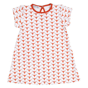 Hook 'Em! Printed Short Sleeve Dress