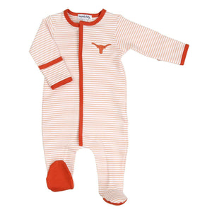 Hook 'Em! Embroidered Footie