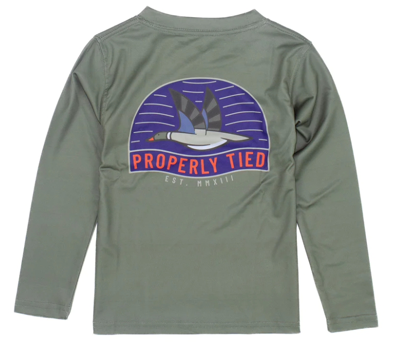 Mallard Long Sleeve Tee - Olive