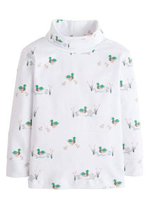 Mallard Print Turtleneck