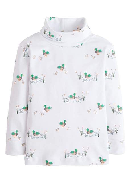 Mallard Print Turtleneck