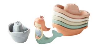 Mermaid Stacking Boat Bath Toy Set