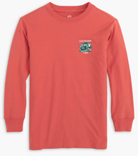 Load image into Gallery viewer, Heather Mineral Red Skipjack Long Sleeve Tee
