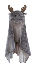 Load image into Gallery viewer, Marley Moose Hooded Blanket
