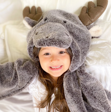 Load image into Gallery viewer, Marley Moose Hooded Blanket
