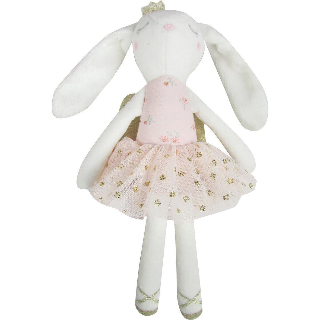 Sparkle Floral White Bunny