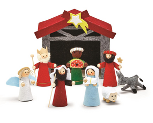 Felt Nativity Set Nine Pieces