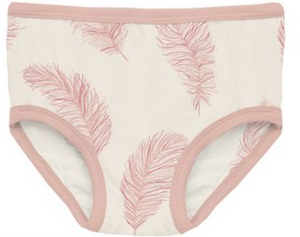 Natural Feathers Girls Underwear