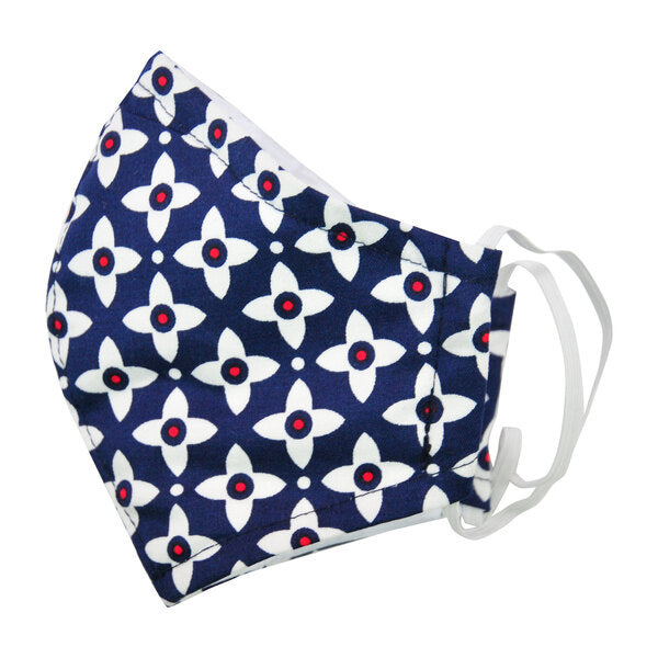 Navy Starburst Face Mask
